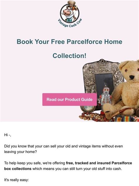 parcelforce home collection.